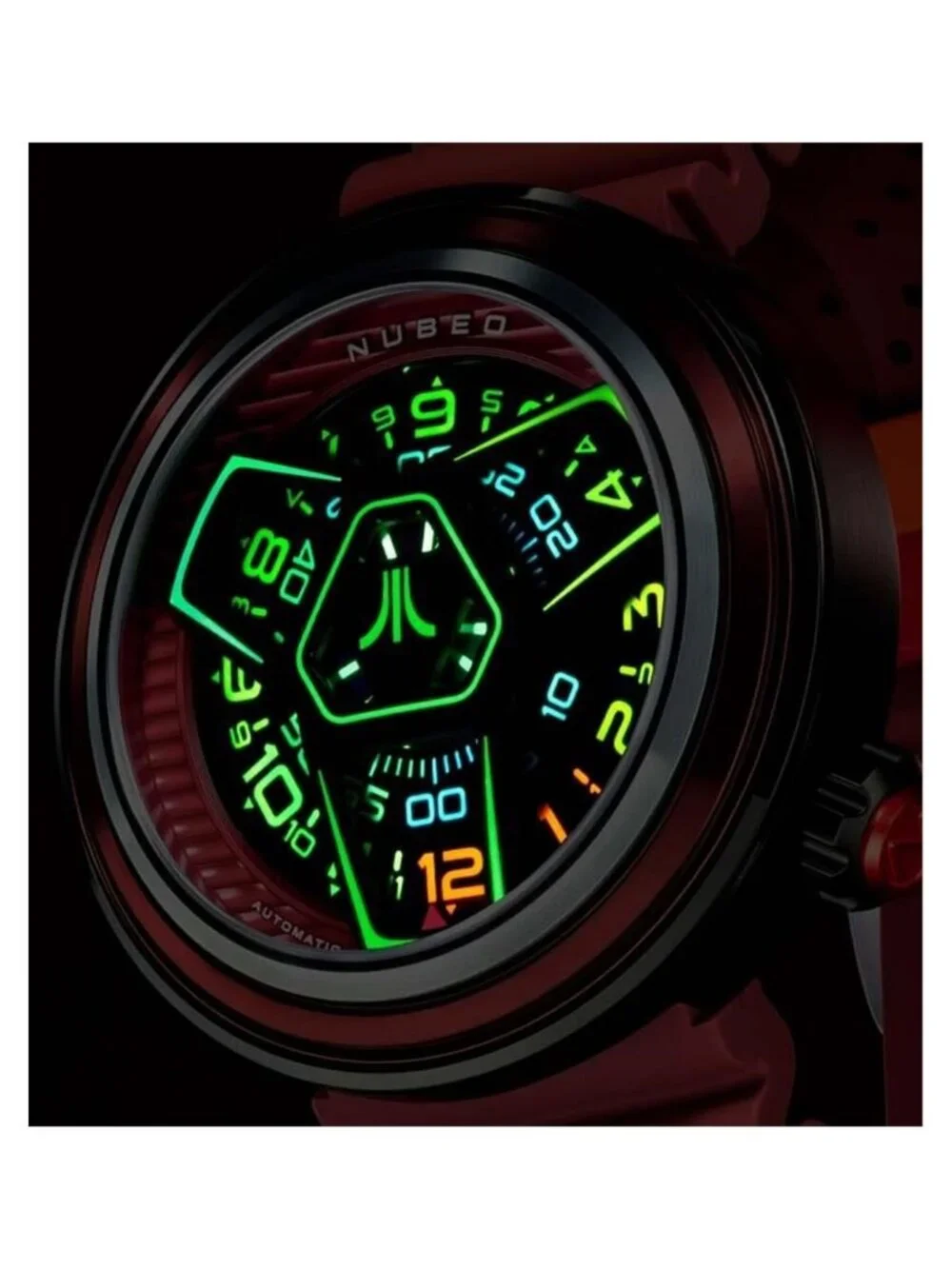 NWT Nubeo Ventana Red Dial Men's Watch